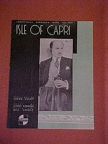 Isle of Capri, by Jimmy Kennedy and Will Grosz 1934