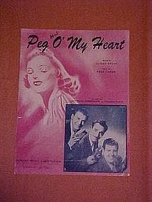 Peg O' My Heart, by Alfred Bryan and Fred Fisher 1947