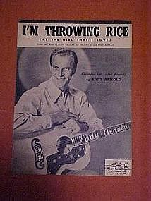 I'm throwing rice (at the girl that I love), 1949