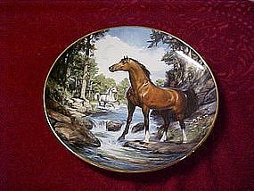 Royal Doulton Cool Creek Crossing, horse plate