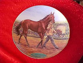 Danbury mint Buckpasser, horse plate