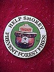 Smoky the Bear pin back button