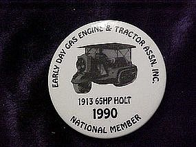 Early day Gas Engine & tractor Assn. Inc, button