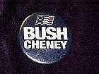 Bush Cheney, pin back button