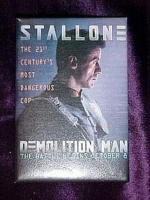 Demolition Man, movie pin back button