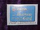 Chevron credit card advertising, pin back button