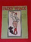 Paddy Whack, sheet music 1907