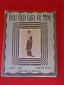 That old girl of mine, sheet music 1912