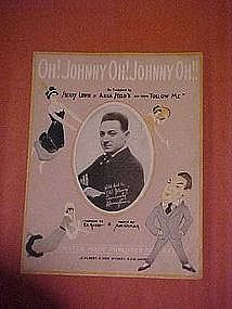 Oh Johnny Oh Johnny Oh Johnny Oh, sheet music 1917