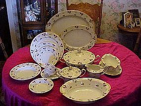 65 pc set of Noritake Avalon (violets) china