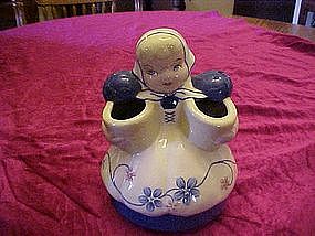 Pottery planter girl, Hazel, 1940s