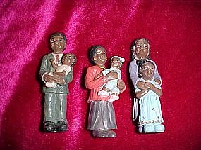 Black American family figurines