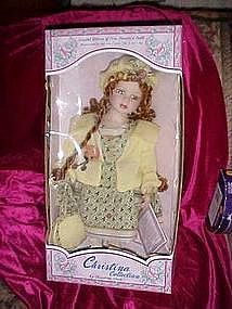 Christina Verdi porcelain doll, 2002 MIB