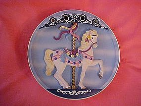 Sweet Stander, musical carousel horse plate