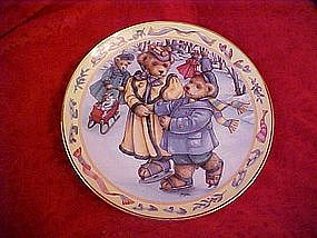 Teddy Bear Skating, Linda Hill Griffith, Franklin Mint