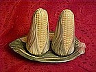 Three piece Corn salt & Pepper  shaker set