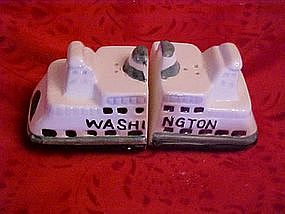 The "Washington"ship, salt and pepper shakers