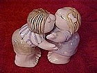 Kissing couple, salt and pepper shakers