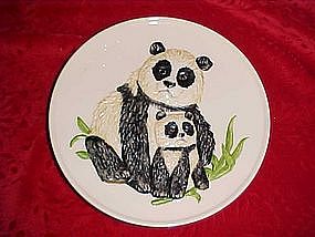 Goebel Panda plate, from Mothers series 1976