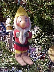 Chennile & felt Christmas elf ornament