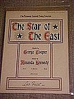 The Star of the East, sheet music 1918