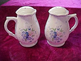 Large floral  salt & pepper shakers