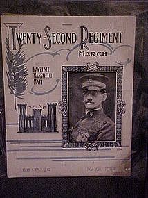 Twenty-Second Regiment March ,N.G. N.Y. dedication 1913