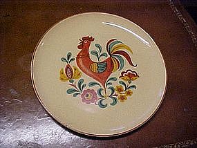 Rooster plate, Pennsylvania Dutch style