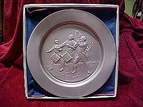 Pewter collector plate, The spirit of 76'  by Hamilton