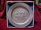 Pewter collector plate, The spirit of 76'  by Hamilton