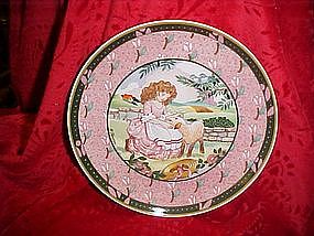 Mary had a little lamb, Renee Faure collector plate