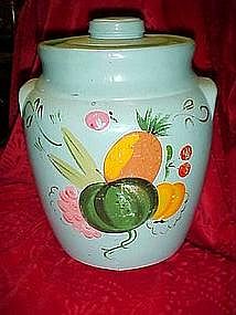 Ransburg hand made pottery cookie jar