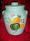 Ransburg hand made pottery cookie jar