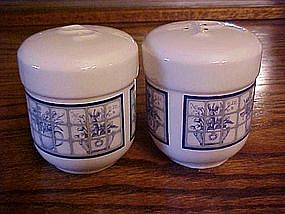 Large blue & white window scene shakers