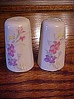 Porcelain shakers with hand painted floral pastel