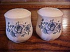 Large shakers, blue roses design