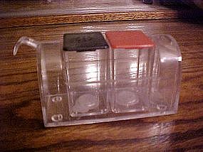 Acrylic mailbox salt & pepper shaker set