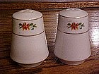 Pointsettia salt and pepper  china shakers