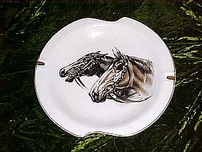 Large Norleans ashtray with horse heads