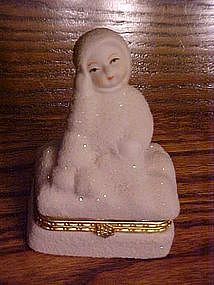 Snow baby trinket box