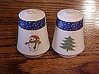 Reversible snowman / Christmas tree S & P shakers