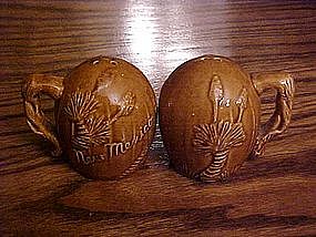 Pottery souvenir shakers from New Mexico, Yucca trees