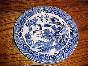 Old Japan blue willow dinner plate