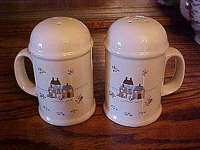 Huge Range shakers with homespun farm scene