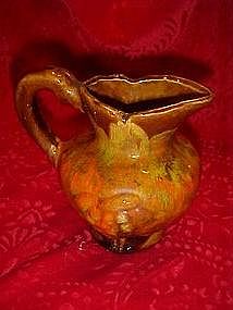 McCoy 11 oz drip glaze pitcher, grape design