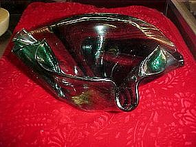 Art glass handkerchief bowl, Barbara's Impressions 197