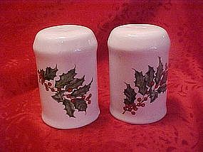 Hallmark Christmas Holly salt and pepper shakers