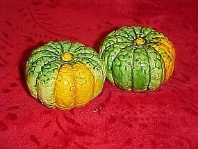 Hand painted gourds, salt and pepper shakers