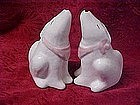 Treasure Craft howling coyote saltand pepper shakers