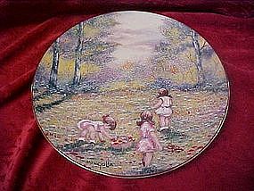 Dominic Mingolla, Picking Flowers, collector plate